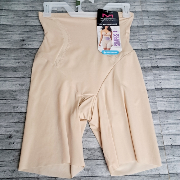 Maidenform Other - Maidenform Self Expressions Women's High Waist Thigh Slimmer Shapewear Beige SzM